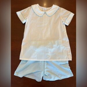 Blue and White Matching Set